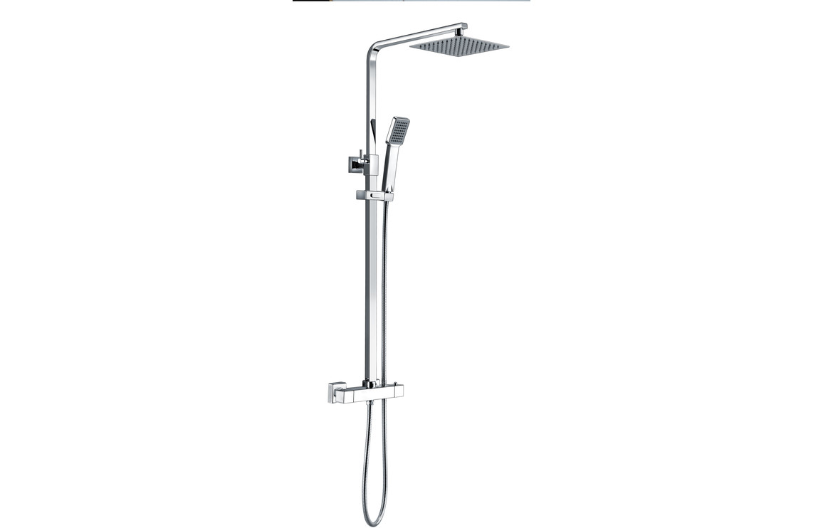 Corvus Thermostatic Bar Mixer w/Riser & Overhead Kit