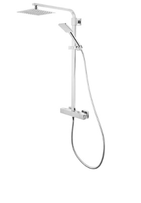 INDEX BAR VALVE SHOWER SYSTEM WITH COOL TOUCH VALVE