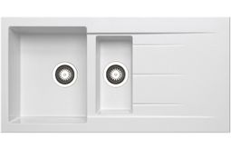 A Prima+ 1.5 bowl inset sink in White