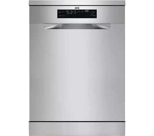 AEG Satellite Clean® FFB53937ZM Standard Dishwasher - Stainless Steel - D Rated
