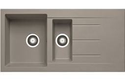 A Prima+ 1.5 bowl inset sink in Light Grey
