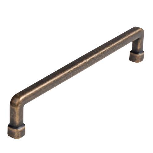 D handle - antique brass