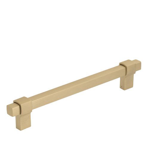  Square bar handle - brushed brass