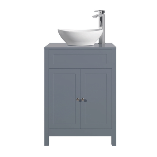 Turin Tailored Grey Base Unit Vanity with Counter Top