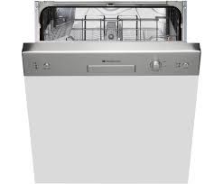 Hotpoint Semi-integrated Dishwasher - Stainless Steel Control Panel 
