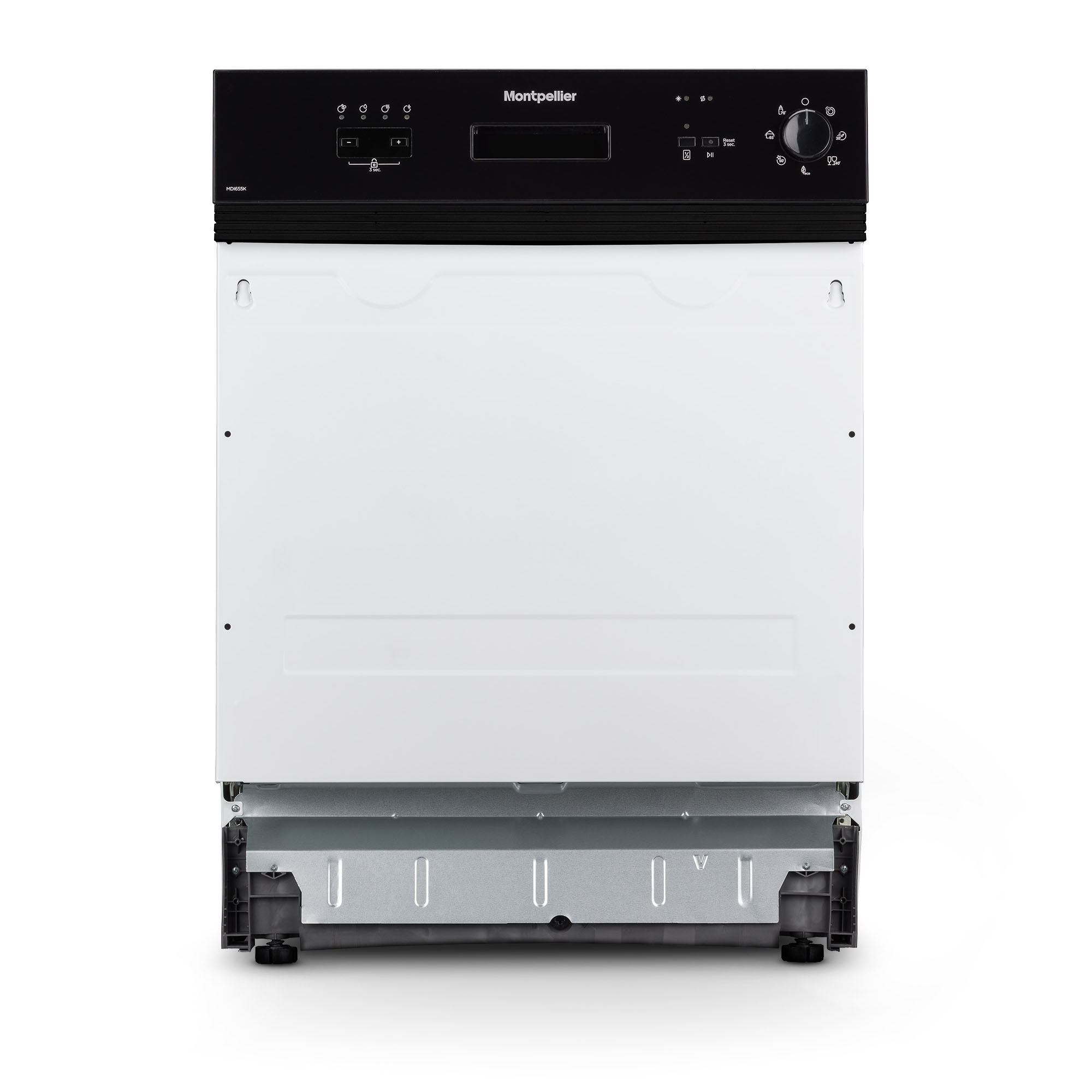  Montpellier MDI655K Full Size 60cm Semi Integrated Dishwasher in Black