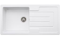 An Abode Acton 1 bowl inset sink in White