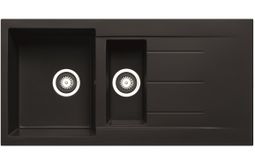 A Prima+ 1.5 bowl inset sink in Black