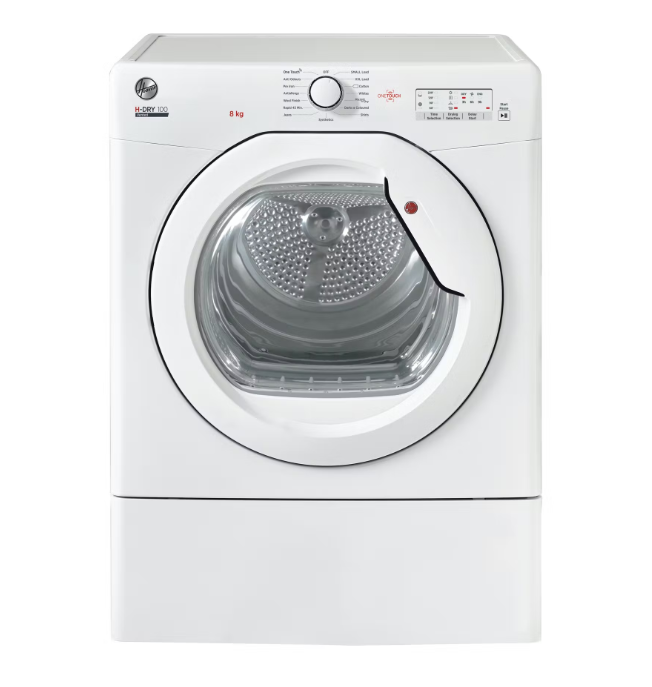 HOOVER Vented Dryer 8kg - White HLEV8LG - 80 