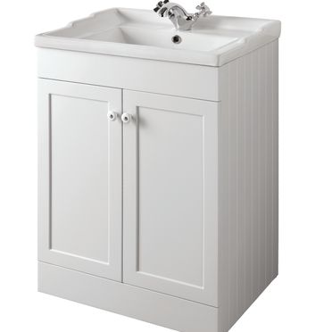 Bathroom Furniture, 600mm Unit - Matt White, STRABANE WHOLESALE LTD, Strabane, Co. Tyrone