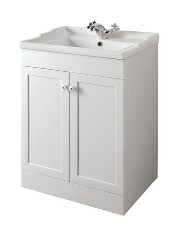 Bathroom Furniture, 600mm Unit - Matt White, STRABANE WHOLESALE LTD, Strabane, Co. Tyrone