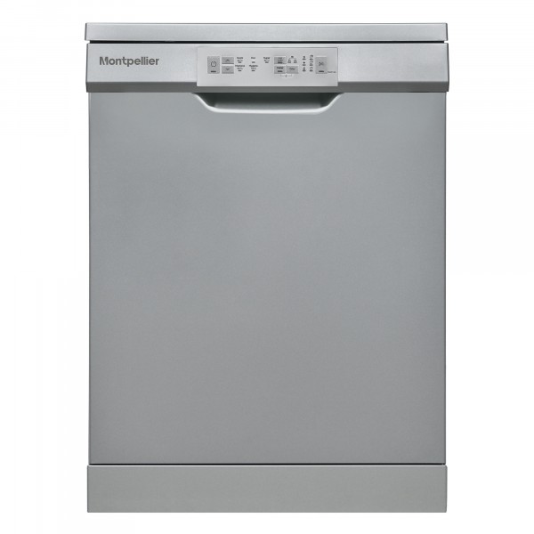 Montpellier MDW1354S MONTPELLIER SILVER 60CM FREESTANDING DISHWASHER