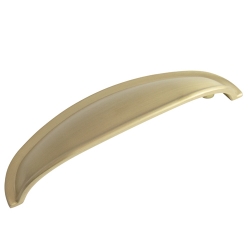 Round Cup Handle - Satin Brass