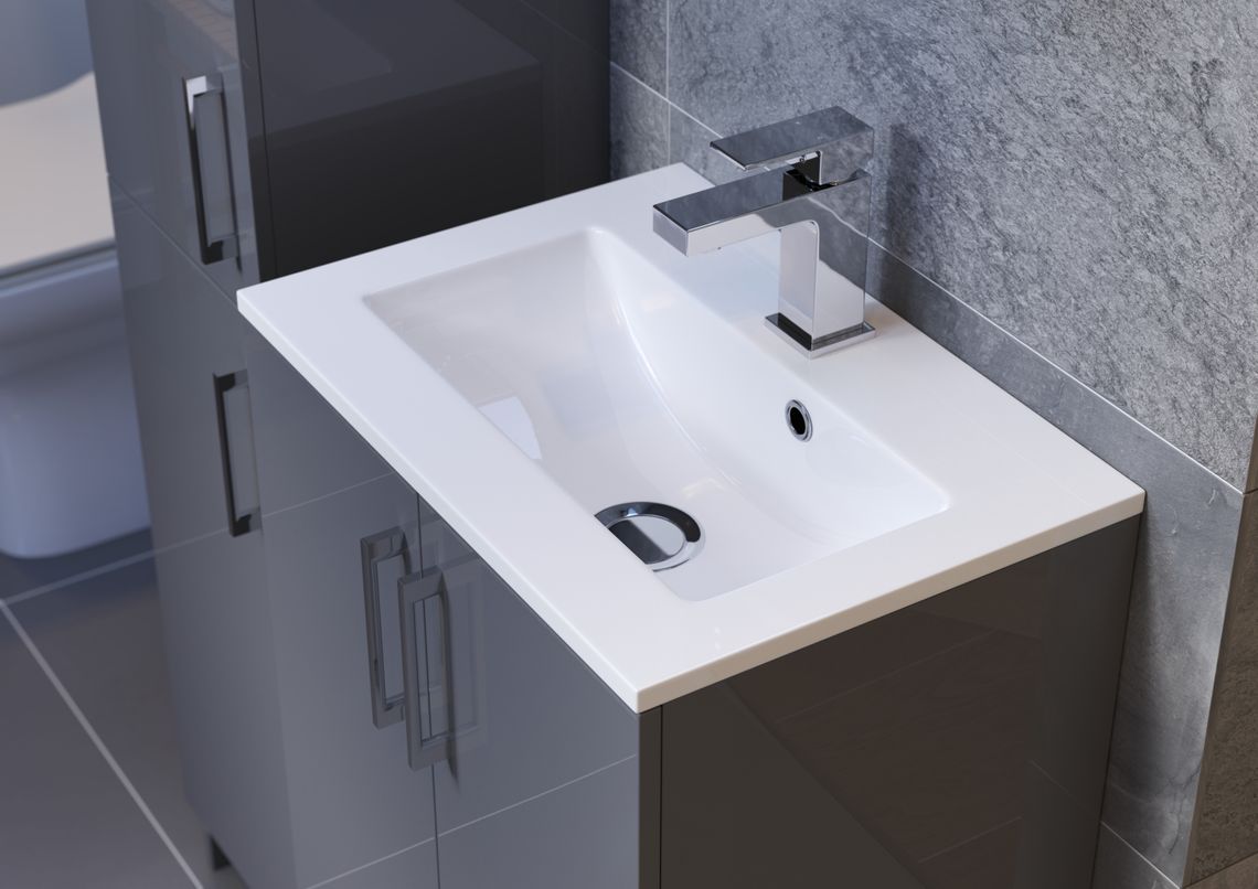 Volta Floor Standing Furniture - Grey Gloss, STRABANE WHOLESALE LTD, STRABANE, CO. TYRONE