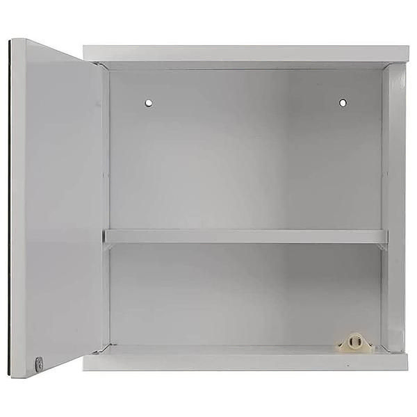 Simplicity Self Assembly White 1 Door Mirror Cabinet