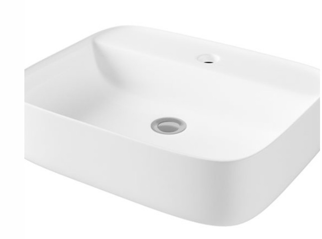 Layla Square Free Standing Bowl 500mm 1 Tap Hole