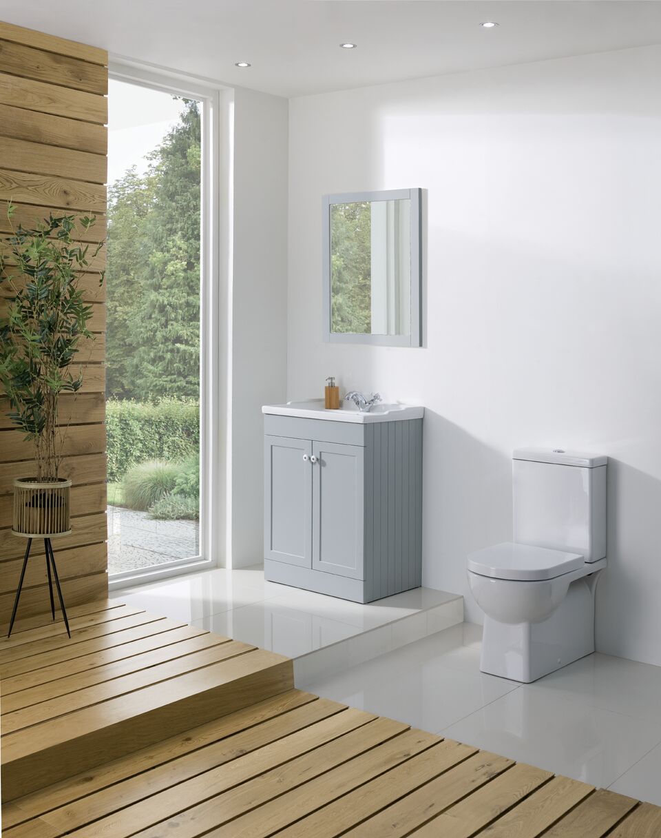 Bathroom Furniture, 600mm Unit - Matt Dove Grey, STRABANE WHOLESALE LTD, Strabane, Co. Tyrone