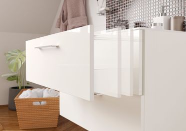 Serena White Gloss Wall Hung Furniture, Strabane Wholesale Ltd, Strabane, Co. Tyrone