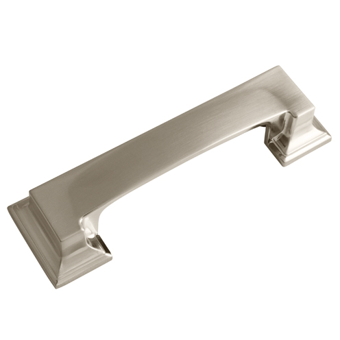 Square cup handle - satin nickel