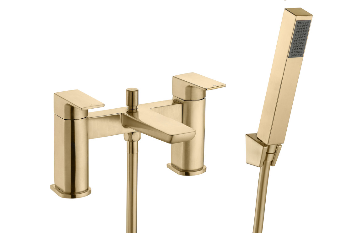 Berio Bath/Shower Mixer - Brushed Brass
