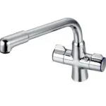 Sagittarius Ramsay chrome Modern Mono Sink Mixer with swivel Spout