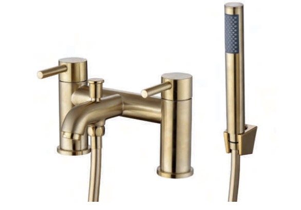 CHEPSTOW BRUSHED BRASS BATH SHOWER MIXER