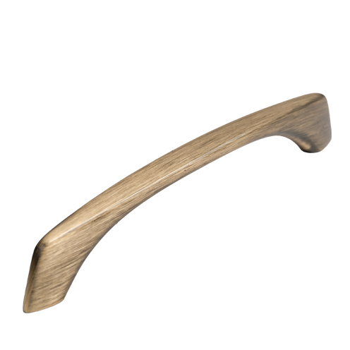 D handle - brushed brass