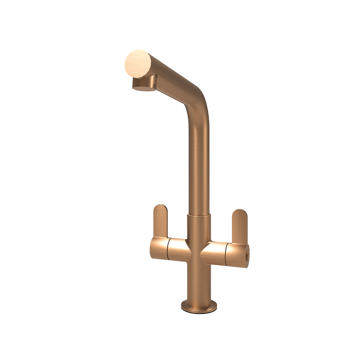 Oda Monobloc Mixer Tap - Brushed Red Gold