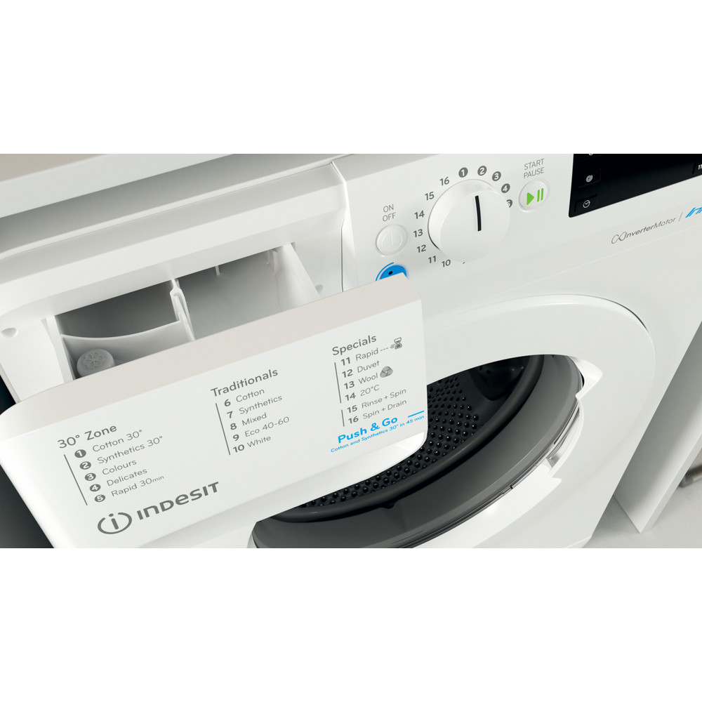Indesit 10kg 1600rpm Freestanding Washing Machine - White 