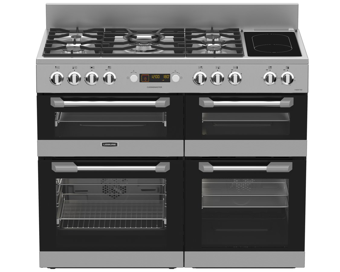 Leisure 110cm Dual Fuel Range Cooker with Three Ovens CS110F722X