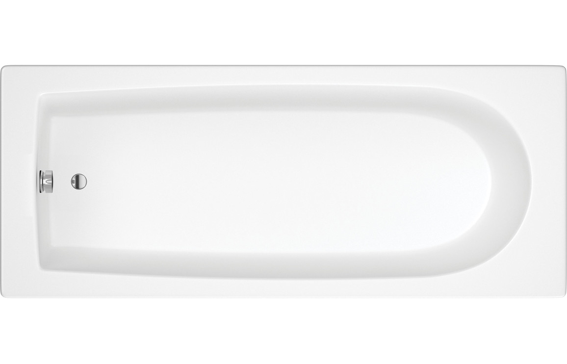 Miami Round Single Ended 1500x700x550mm 0TH Bath w/Legs