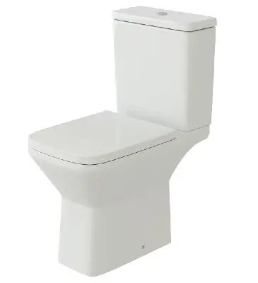 Plumb Essentials Square Rimless Close Coupled WC 