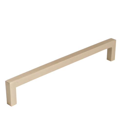 Slimline d handle - brushed brass