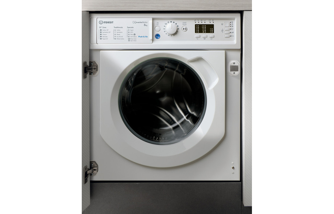Indesit BI WMIL 81485 UK B/I 8kg 1400rpm Washing Machine