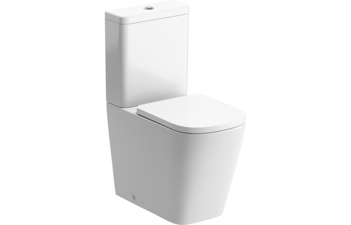 Tilia Rimless Close Coupled Fully Shrouded Short Projection WC & Soft Close Seat