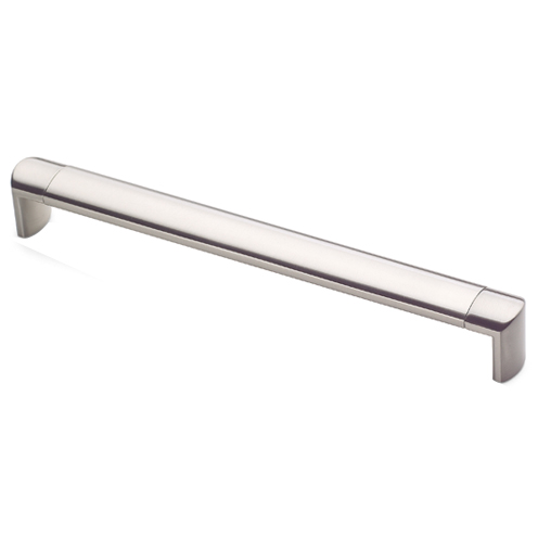 D handle - brushed nickel