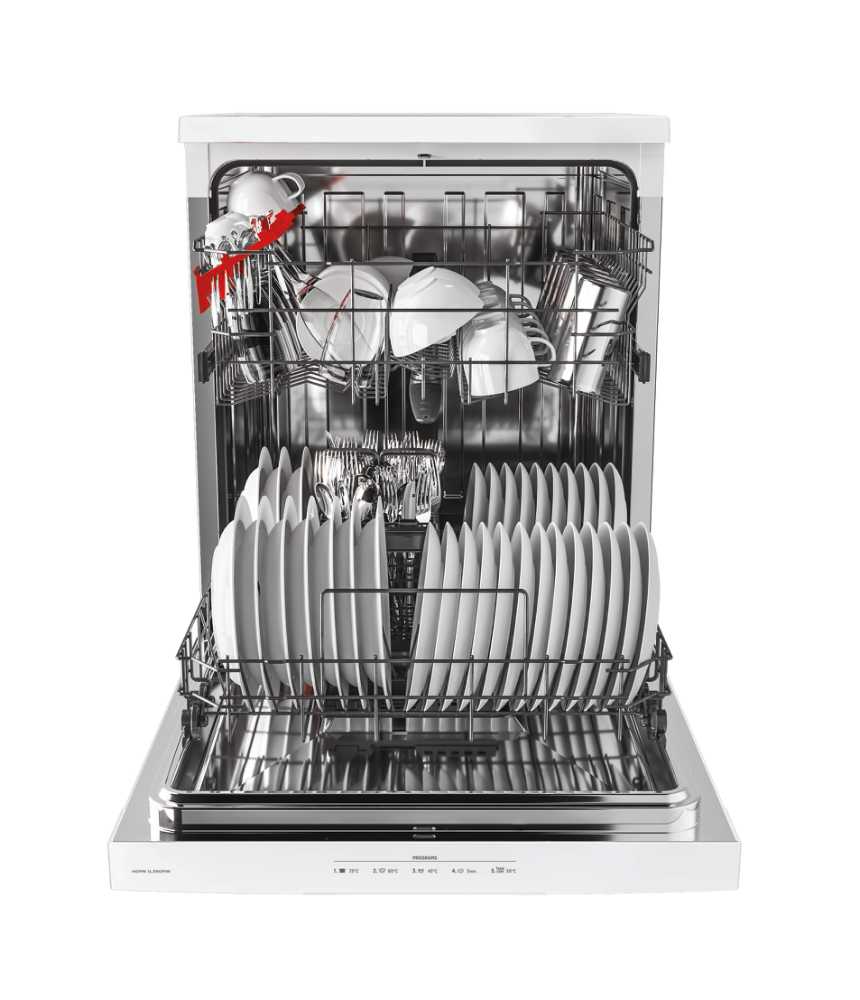 HOOVER Free Standing Dishwasher - 13 Place Settings - White HSPN1L390PW - 80 