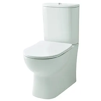 Boston Comfort Height Rimless Close Coupled Pan, Cistern & Seat