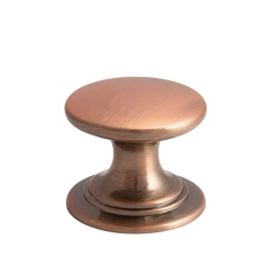 Round Knob - Antique Copper