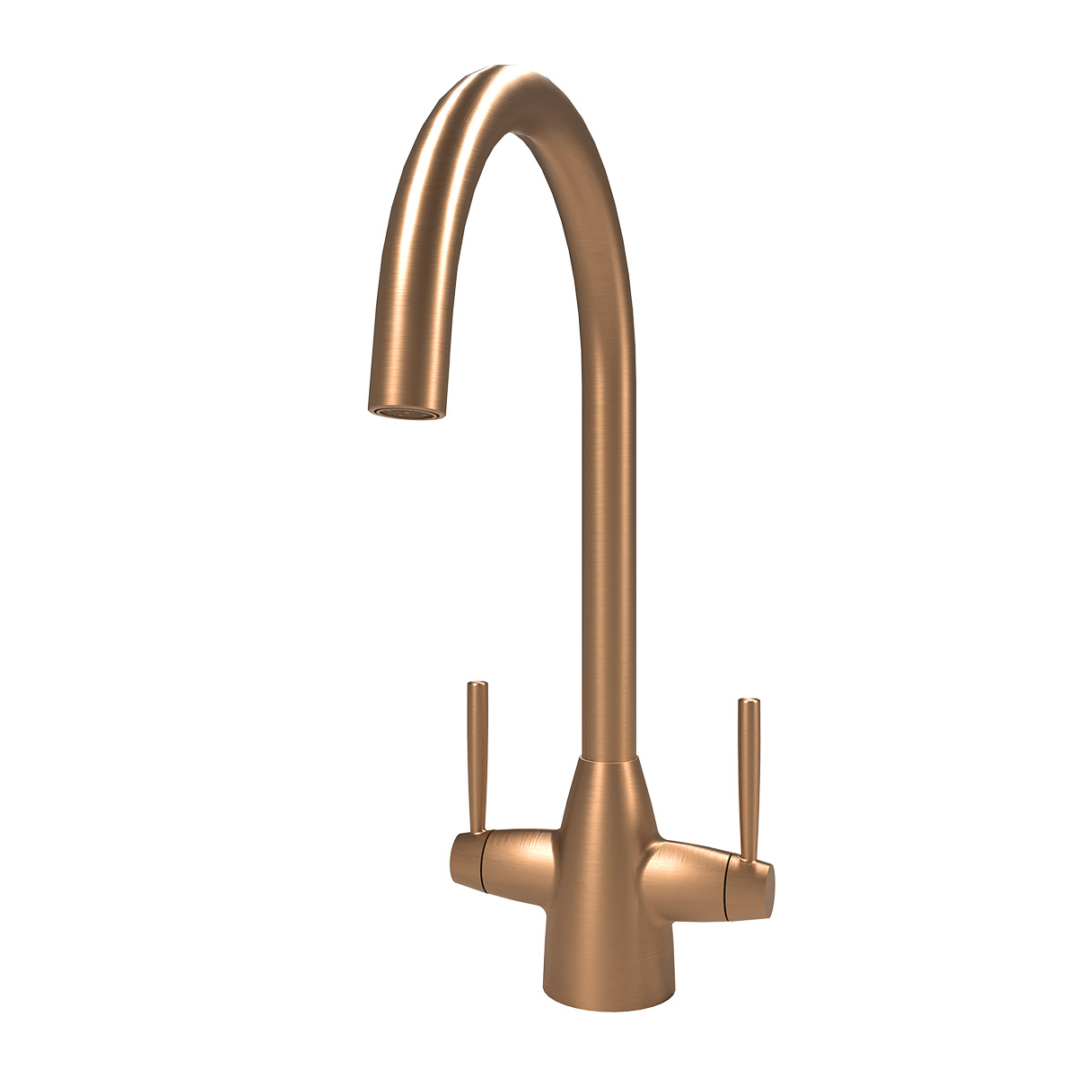 Ivy Monobloc Mixer Tap - Brushed Red Gold
