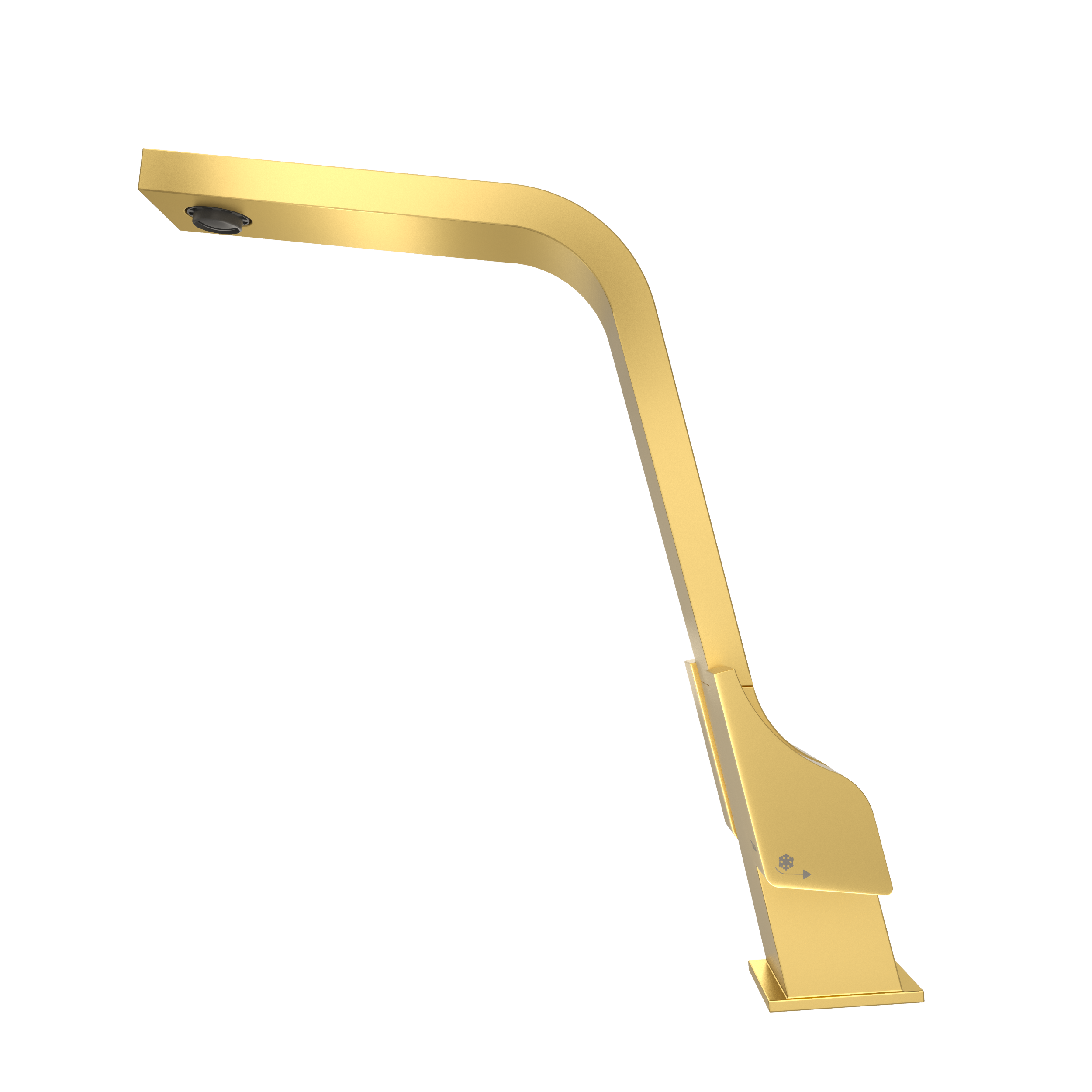 TEKA Brushed Brass Metallic Edition two handles tap with swivel spout