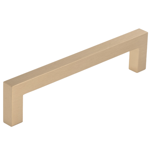 Square d handle - brushed brass
