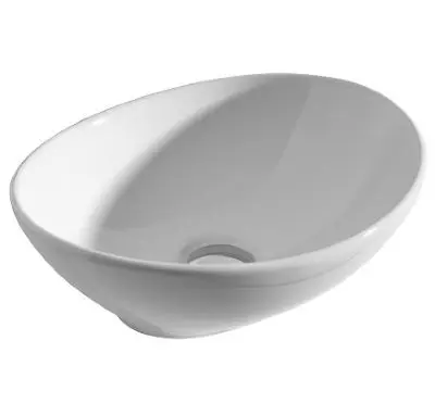 Pisa Oval Counter Top/Sit-On Ceramic Basin/Bowl