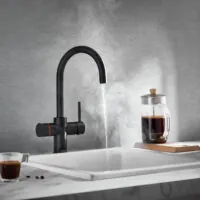 KoGE 3-in-1 Swan Spout Hot Water Tap | Black