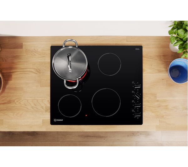 Indesit 60cm Ceramic Hob in Black - RI860C