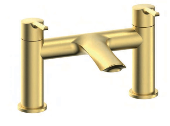 NEFYN BRUSHED BRASS BATH FILLER