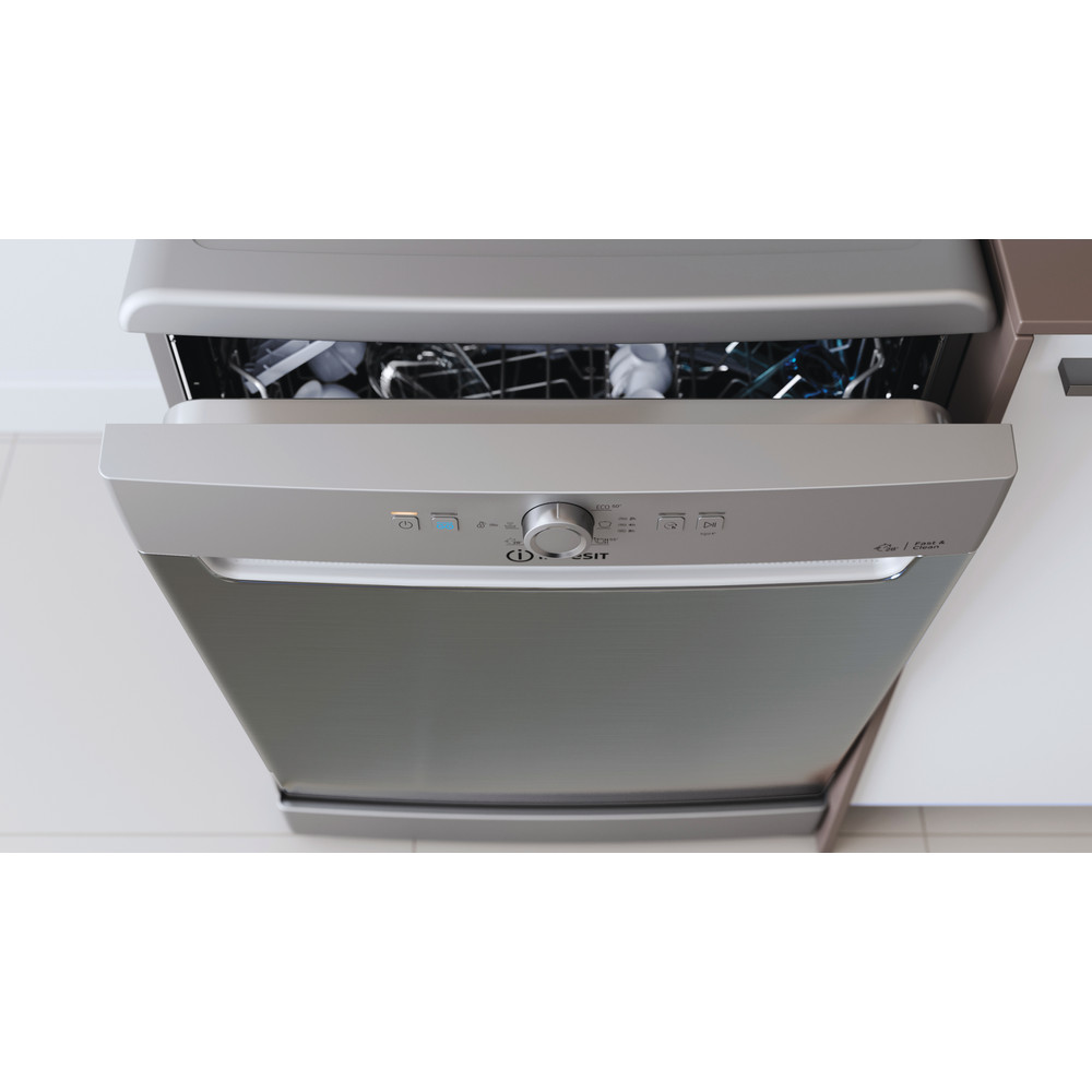 Indesit Ecotime 13 Place Settings Dishwasher - Silver DFE1B19X 