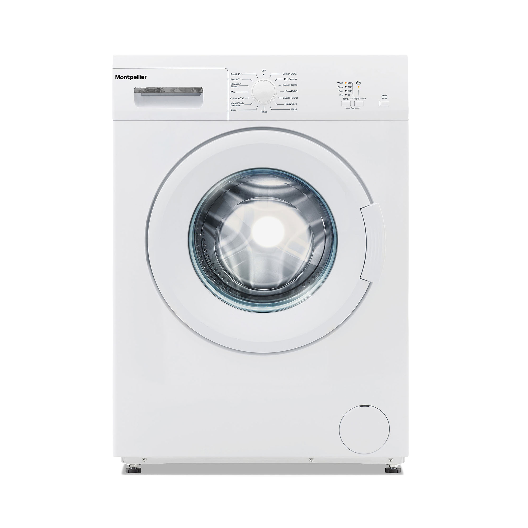 Montpellier MWM61200W 6kg 1200rpm Washing Machine