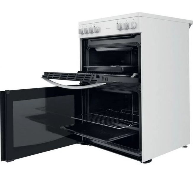 INDESIT Electric freestanding double cooker: 60cm - ID67V9KMW/UK