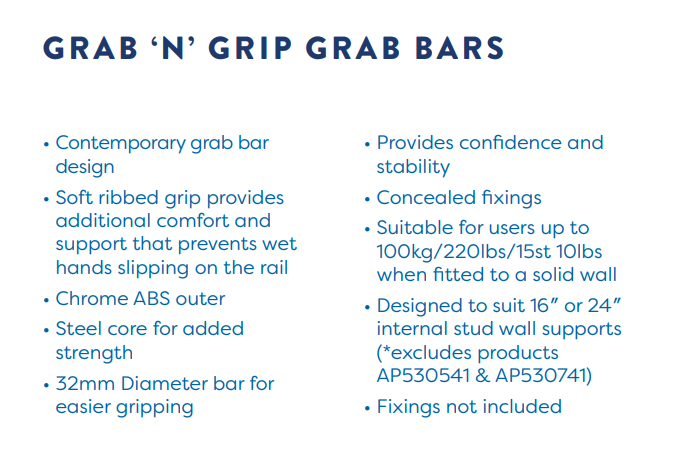 Disability, Less-Abled, Grab Bars & Rails, Strabane Wholesale Ltd, Strabane, Co. Tyrone